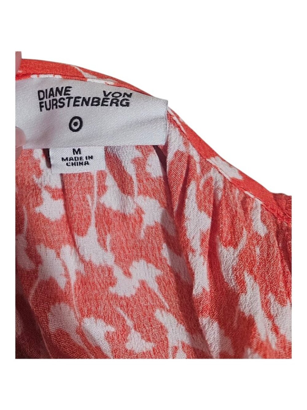 Diane Von Furstenberg DVF For Target Ginkgo Cherry Tomato Maxi Dress M - Picture 4 of 8